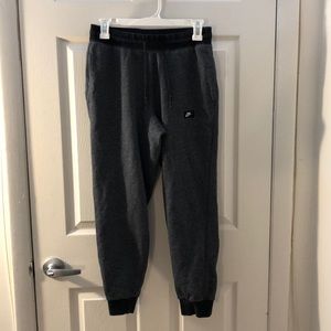 Grey and black nike shoebox joggers
